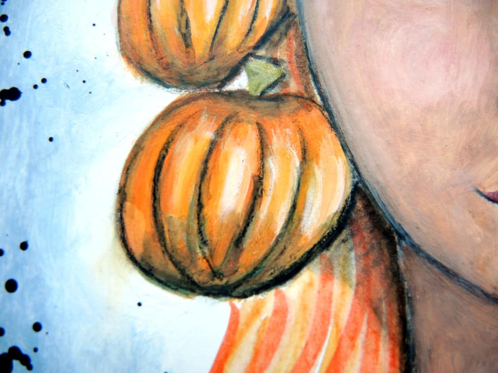 Pretty Pumpkins - Halloween front facing portrait
